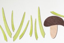 Stébla trávy - dekorace za zeď (5 ks)