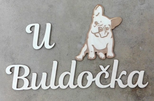 Dřevěný nápis na přání (cena za písmenko)