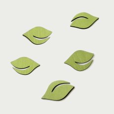 Listy - dekorace na zeď (5 ks)