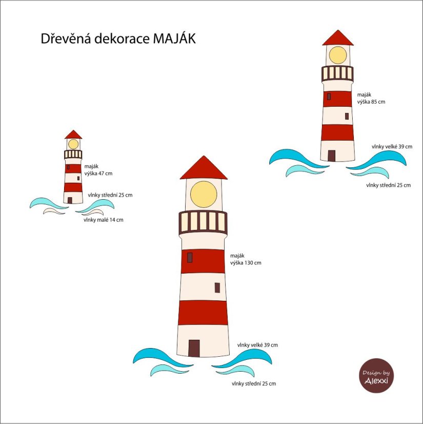 MAJÁK - dekorace na zeď