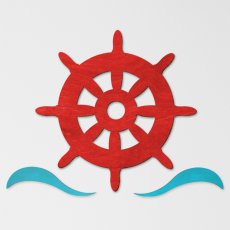 Kormidlo - dekorace na zeď