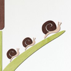 Šnečci - dekorace za zeď (3 ks)