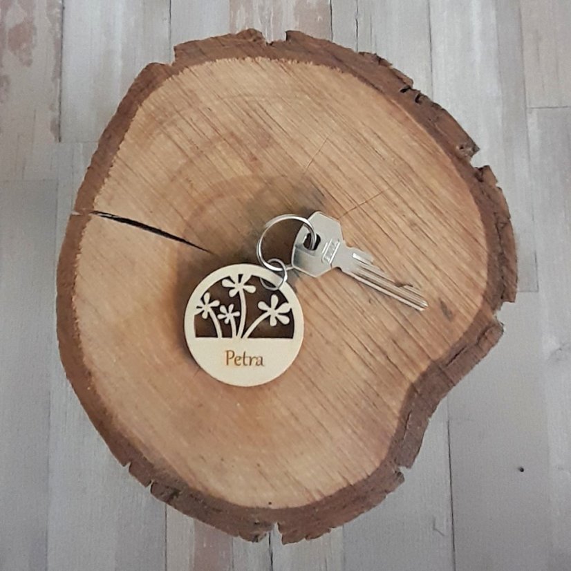 Dřevěné visačky na dárky, Luční motiv