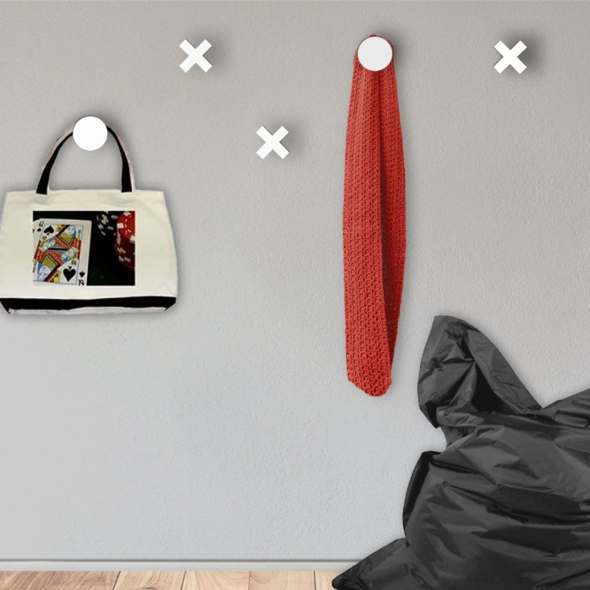 Věšák KŘÍŽKY MINI - Tvar: Hranatý