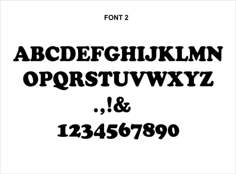Dřevěná písmenka / čísla - barevná - Typ písma: Font 1, Výška písmen: 5 cm
