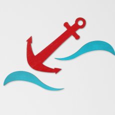 Kotva - dekorace na zeď