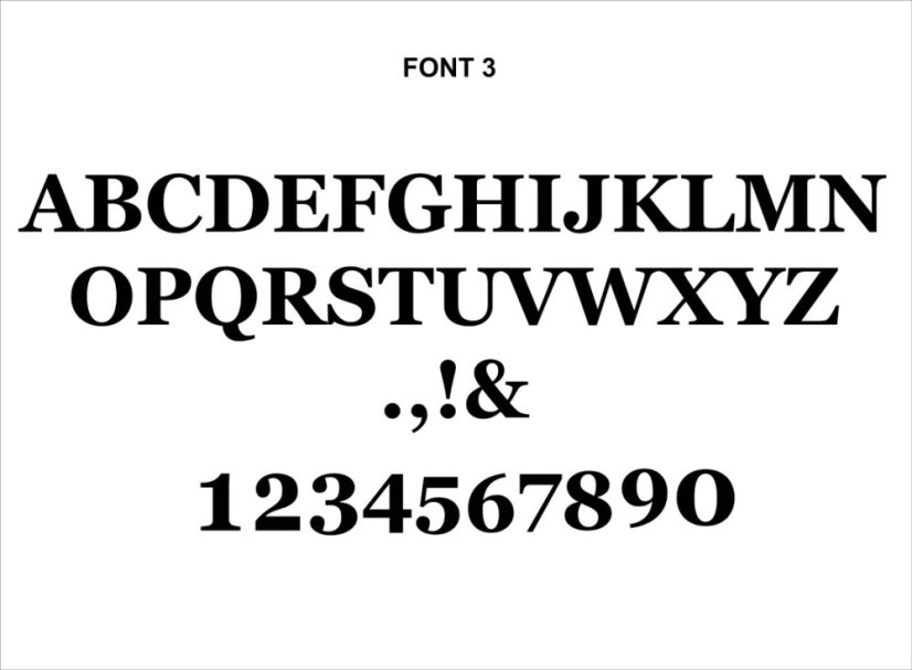 Dřevěná písmenka / čísla - barevná - Typ písma: Font 3, Výška písmen: 5 cm