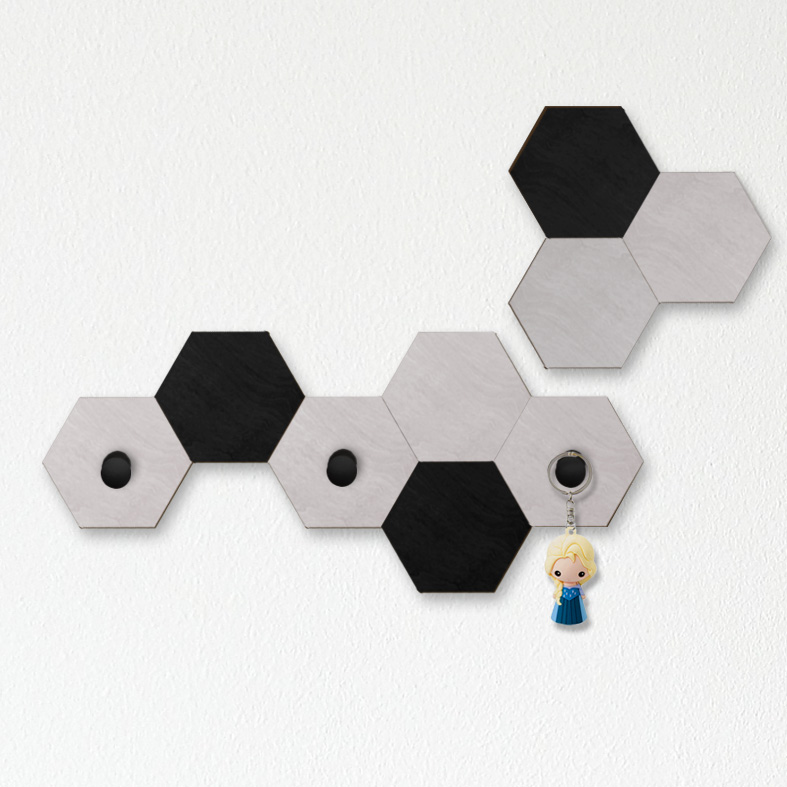 Nástěnný věšák HEXAGONY 2