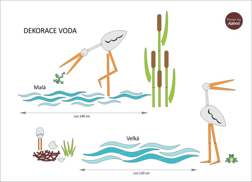 Voda - dekorace na zeď
