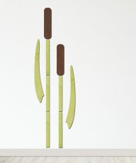 Rákosí - dekorace na zeď