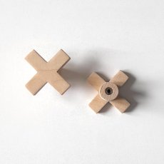 Úchytka KŘÍŽKY MINI přírodní (bez povrch. úpravy)