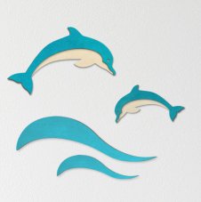 Delfín - dekorace na zeď