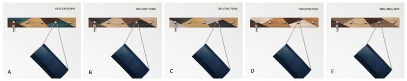 Vešiak s háčikmi GEOMETRY DUB