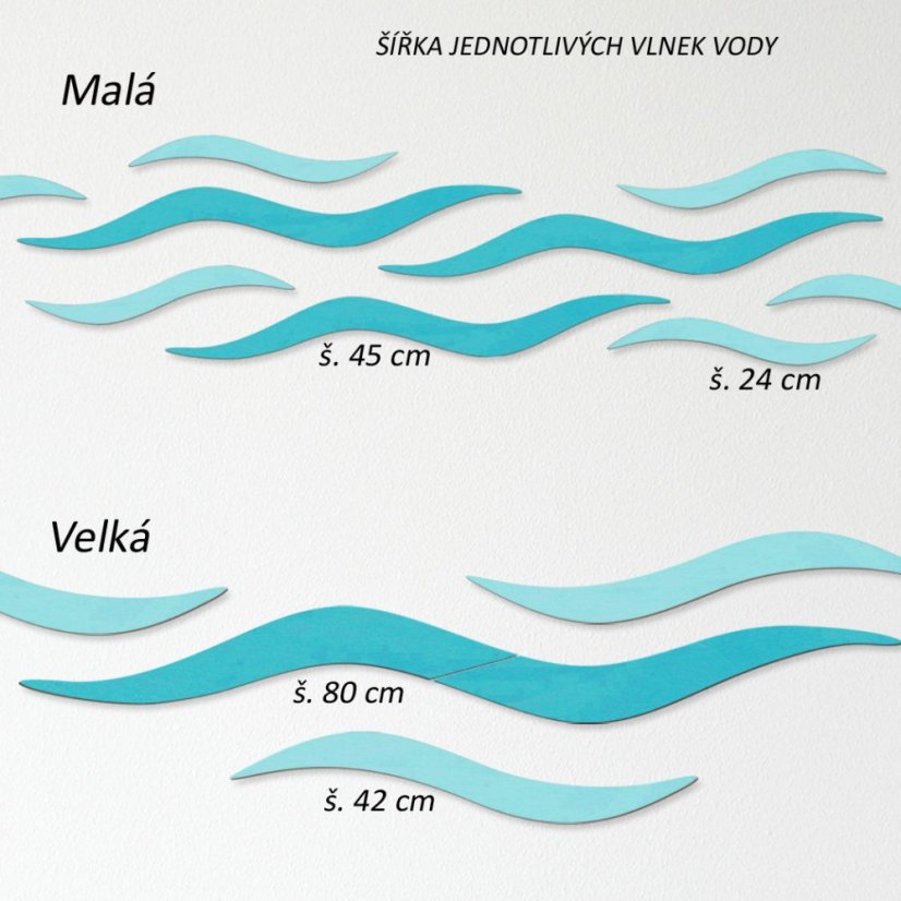 Voda - dekorace na zeď