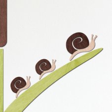 Šnečci - dekorace za zeď (3 ks)