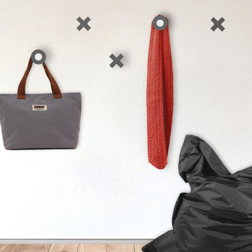 Věšák KŘÍŽKY MINI - Tvar: Hranatý