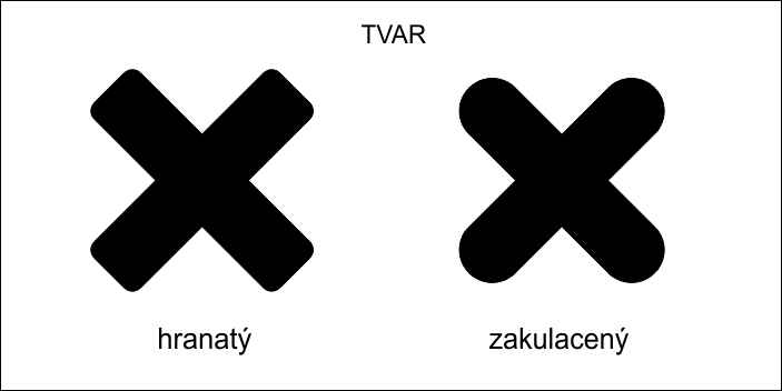 Věšáky Křížky Mini - tvary