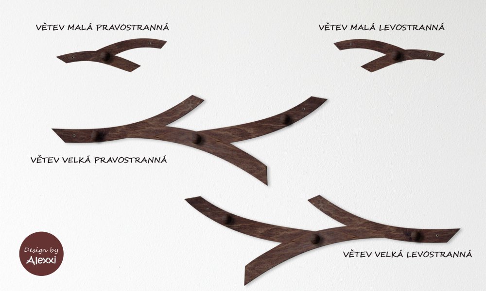 Orientace věšáků větví